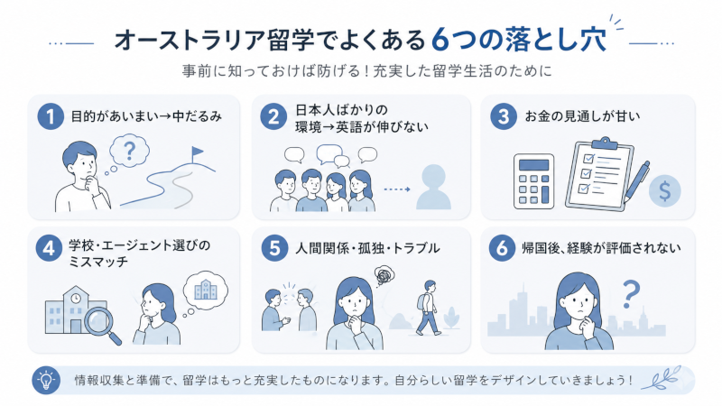 よくある後悔6パターンの一覧図表